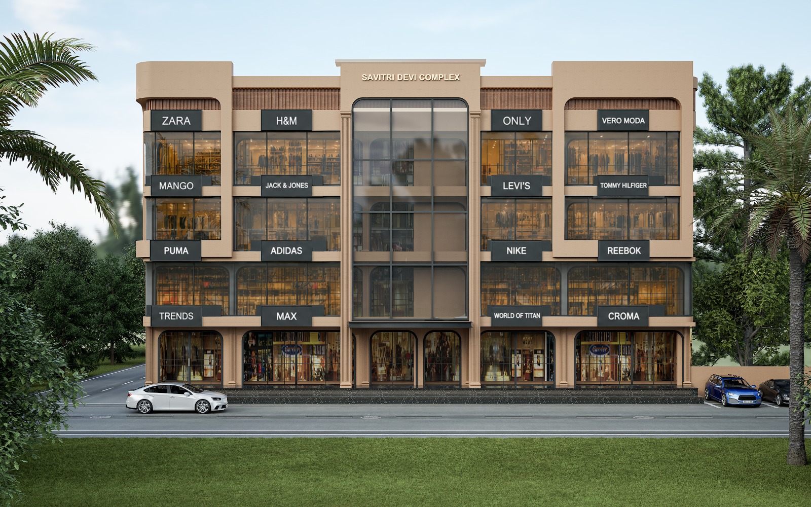 Commercial Building Architecture Design in Noida